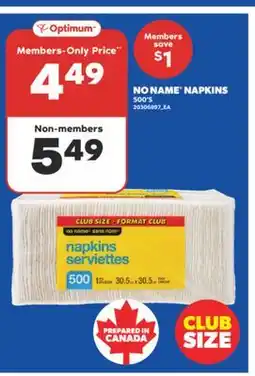 Real Canadian Superstore NO NAME NAPKINS, 500' S offer