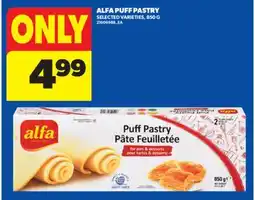 Real Canadian Superstore ALFA PUFF PASTRY, 850 G offer