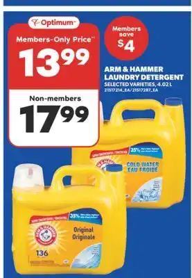 Real Canadian Superstore ARM & HAMMER LAUNDRY DETERGENT offer