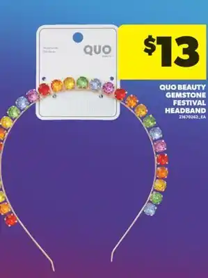 Real Canadian Superstore QUO BEAUTY GEMSTONE FESTIVAL HEADBAND offer