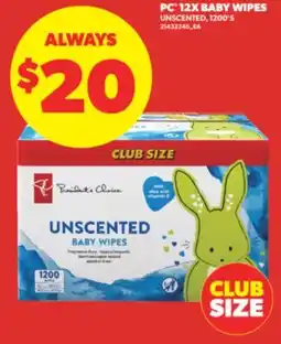 Real Canadian Superstore PC 12X BABY WIPES, 1200' S offer