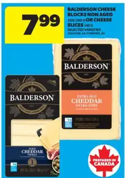 Real Canadian Superstore BALDERSON CHEESE BLOCKS NON AGED, 250/280 G OR CHEESE SLICES, 140 G offer