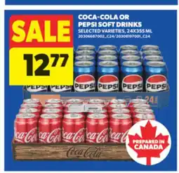 Real Canadian Superstore COCA-COLA OR PEPSI SOFT DRINKS, 24X355 ML offer