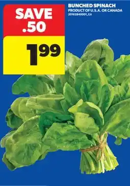 Real Canadian Superstore BUNCHED SPINACH offer