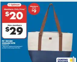 Real Canadian Superstore PC 30 CAN COOLER TOTE offer