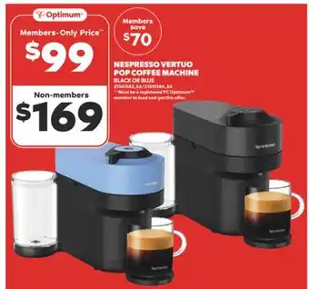 Real Canadian Superstore NESPRESSO VERTUO POP COFFEE MACHINE offer