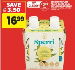 Real Canadian Superstore SPERRI COMPLETE PLANT-BASED MEAL REPLACEMENT SHAKE offer