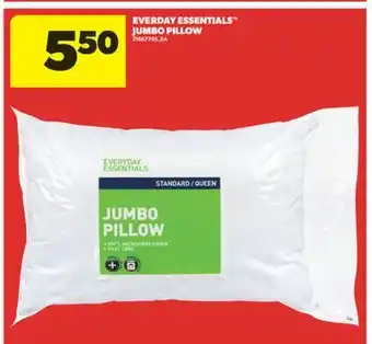 Real Canadian Superstore EVERDAY ESSENTIALS JUMBO PILLOW offer
