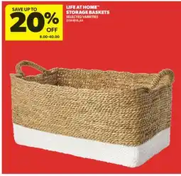 Real Canadian Superstore LIFE AT HOME STORAGE BASKETS offer