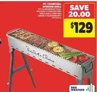Real Canadian Superstore PC CHARCOAL SPIEDINI GRILL offer