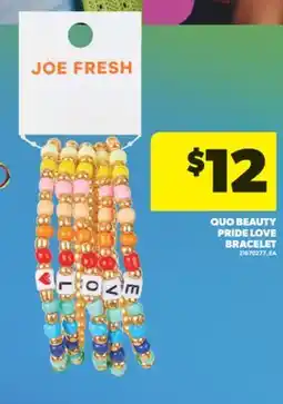 Real Canadian Superstore QUO BEAUTY PRIDE LOVE BRACELET offer