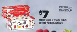 Real Canadian Superstore YOPLAIT SOURCE OR CREAMY YOGURT, 16x100 g offer