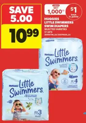 Real Canadian Superstore HUGGIES LITTLE SWIMMERS SWIM DIAPERS, 17-20' S offer
