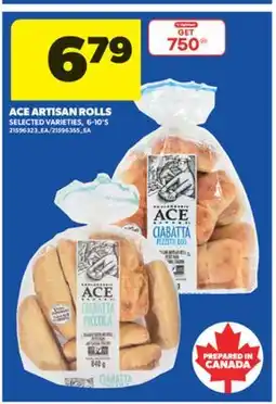 Real Canadian Superstore ACE ARTISAN ROLLS, 6-10' S offer