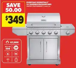 Real Canadian Superstore EVERYDAY ESSENTIALS 5 + 1 BURNER PROPANE BBQ offer