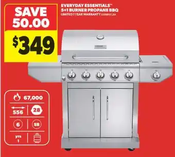 Real Canadian Superstore EVERYDAY ESSENTIALS 5 + 1 BURNER PROPANE BBQ offer
