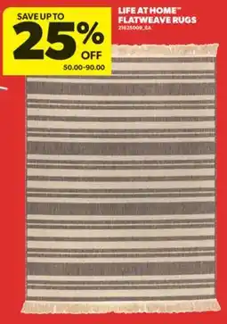Real Canadian Superstore LIFE AT HOME FLATWEAVE RUGS offer