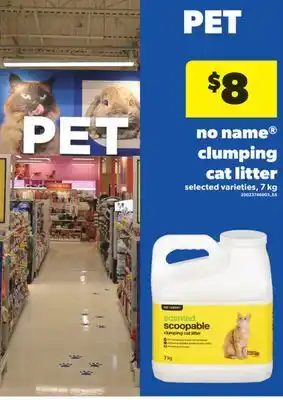 Real Canadian Superstore NO NAME CLUMPING CAT LITTER, 7 KG offer
