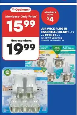 Real Canadian Superstore AIR WICK PLUG IN ESSENTIAL OIL KIT, 2 + 5' S OR REFILLS, 5' S offer