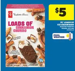 Real Canadian Superstore PC LOADS OF ICE CREAM BARS, 4X72 ML offer