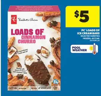 Real Canadian Superstore PC LOADS OF ICE CREAM BARS, 4X72 ML offer