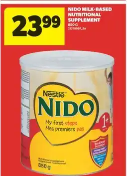 Real Canadian Superstore NIDO MILK-BASED NUTRITIONAL SUPPLEMENT, 850 G offer