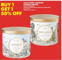 Real Canadian Superstore LIFE AT HOME ASSORTED SCENTED CANDLES offer