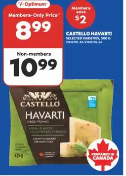 Real Canadian Superstore CASTELLO HAVARTI offer