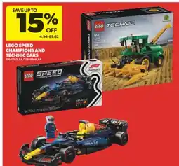 Real Canadian Superstore LEGO SPEED CHAMPIONS AND TECHNIC CARS offer