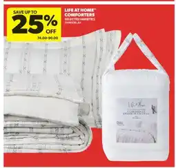 Real Canadian Superstore LIFE AT HOME COMFORTERS offer