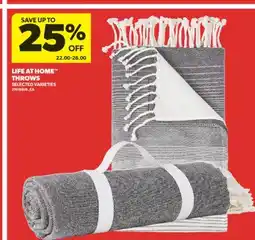 Real Canadian Superstore LIFE AT HOME THROWS offer