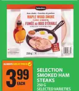 Food Basics SELECTION SMOKED HAM STEAKS offer