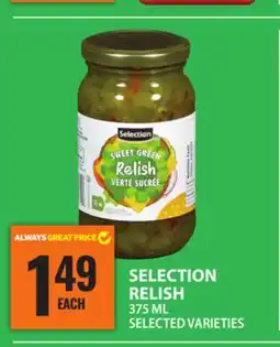Food Basics SELECTION RELISH offer