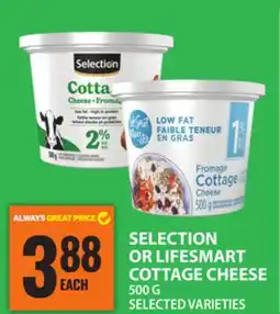Food Basics SELECTION OR LIFESMART COTTAGE CHEESE offer