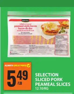 Food Basics SELECTION SLICED PORK PEAMEAL SLICES offer