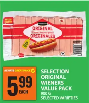 Food Basics SELECTION ORIGINAL WIENERS VALUE PACK offer