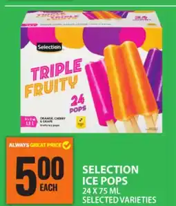 Food Basics SELECTION ICE POPS offer