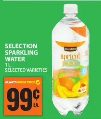 Food Basics SELECTION SPARKLING WATER offer