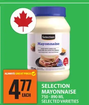 Food Basics SELECTION MAYONNAISE offer