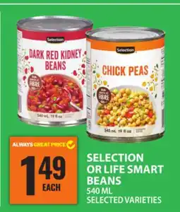 Food Basics SELECTION OR LIFE SMART BEANS offer