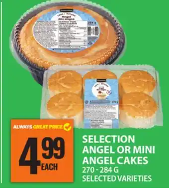 Food Basics SELECTION ANGEL OR MINI ANGEL CAKES offer