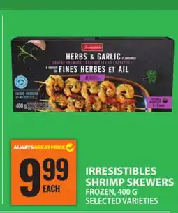 Food Basics IRRESISTIBLES SHRIMP SKEWERS offer