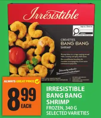 Food Basics IRRESISTIBLE BANG BANG SHRIMP offer