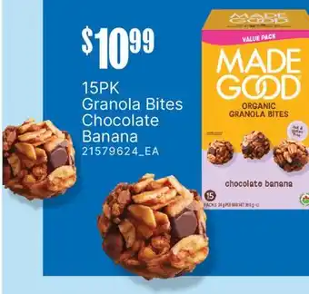 Fortinos GRANOLA BITES CHOCOLATE BANANA, 15PK offer
