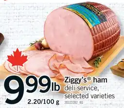 Fortinos ZIGGY'S HAM offer