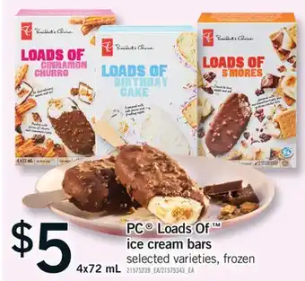 Fortinos PC LOAD OF ICE CREAM VARS, 4 X 72ML offer