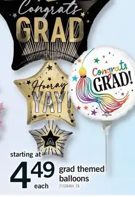 Fortinos GRAD THEMED BALLOONS offer