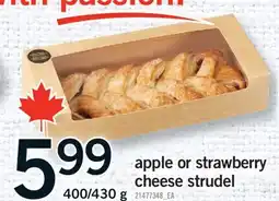 Fortinos APPLE OR STRAWBERRY CHEESE STRUDEL, 400/430 G offer