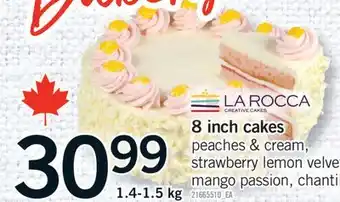 Fortinos 8 INCH CAKES, 1.4-1.5 kg offer