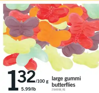 Fortinos LARGE GUMMI BUTTERFLIES offer
